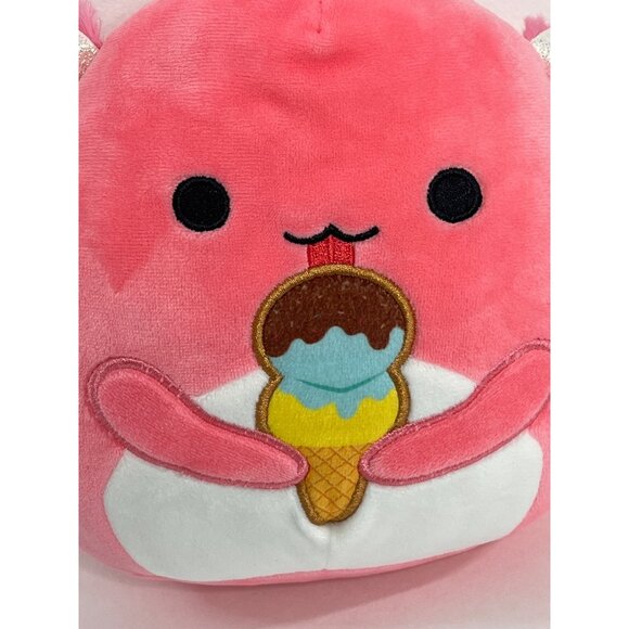 Squishmallows Archie Axolotl Plush 7" Pink Ice Cream Stuffed Animal - Picture 3 of 11
